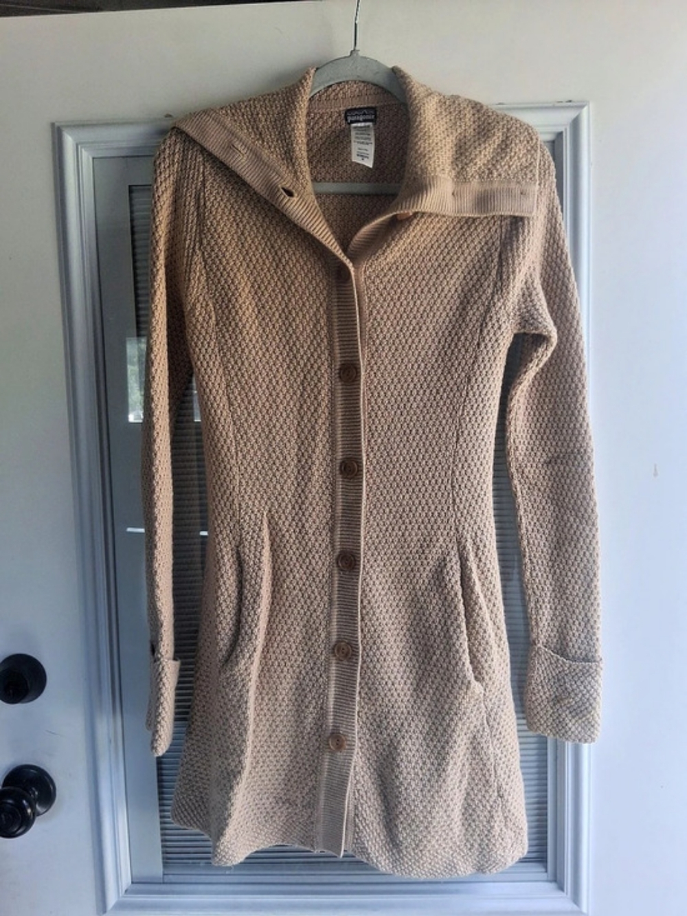 Patagonia Merino Hooded Cardigan Brown Medium